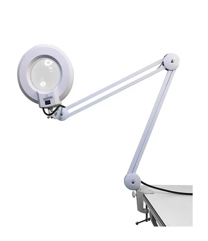 Đèn Led phóng đại kính lúp kẹp bàn