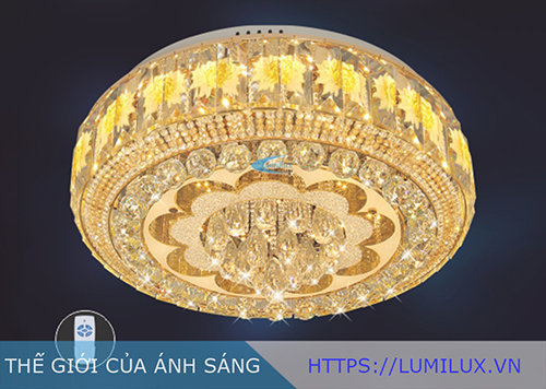 Đèn áp trần pha lê