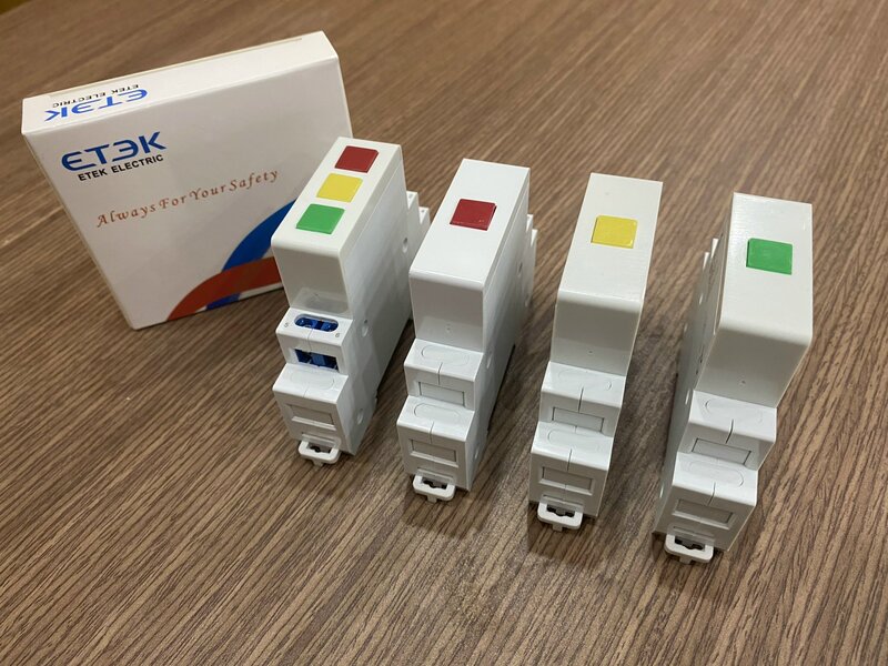 Đèn báo pha gắn Rail Etek 220V EKSL1
