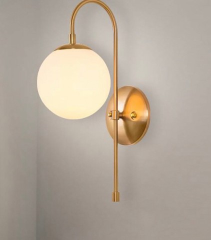 Đèn gắn tường chóa thủy tinh