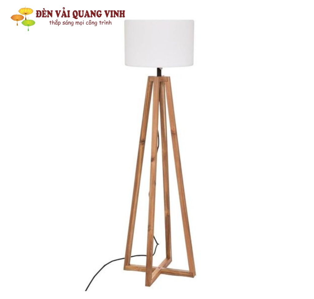 Đèn gỗ trang trí góc phòng