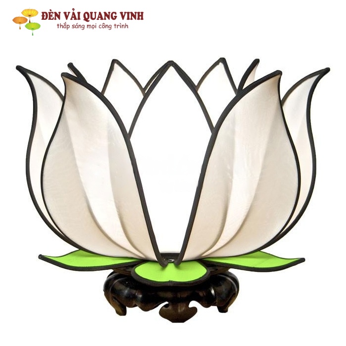 Đèn hoa sen vải lụa trang trí