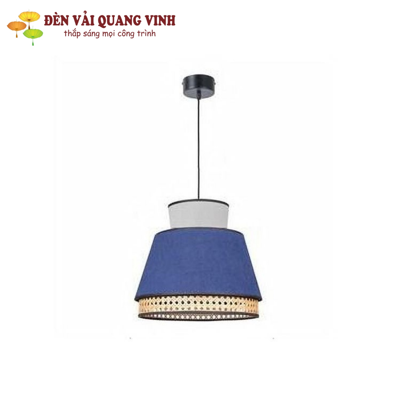 Đèn mây tre trang trí cafe