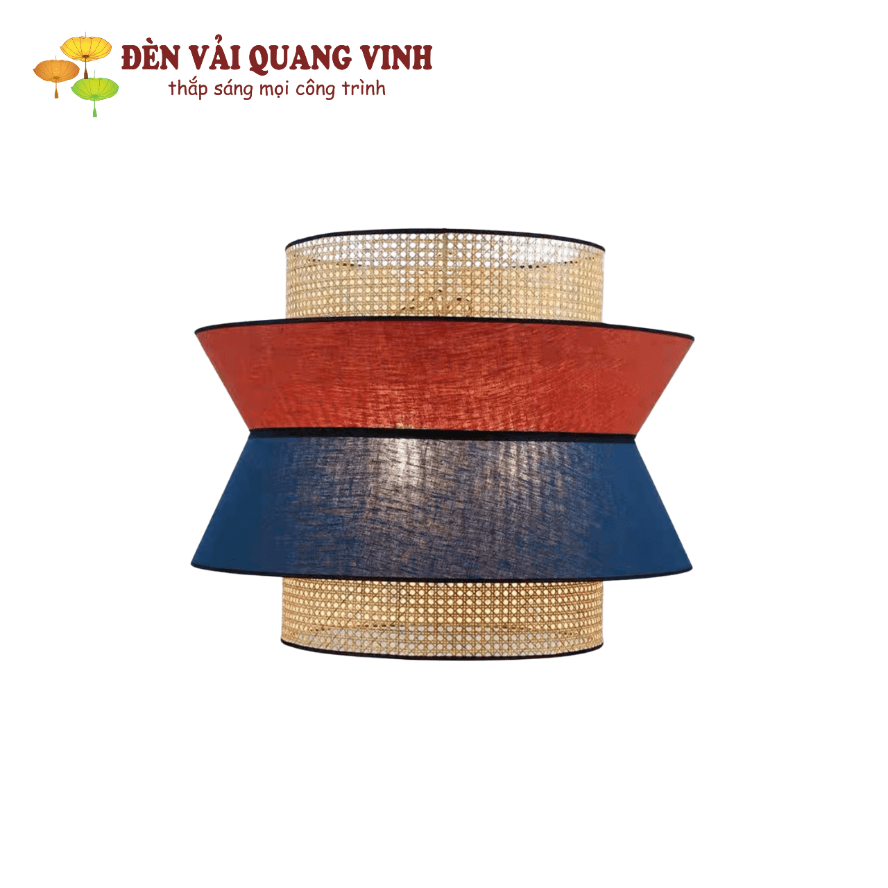 Đèn mây tre trang trí sân vườn