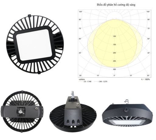 Đèn nhà xưởng công nghệ Led mẫu E