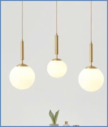 Đèn thả chóa thủy tinh hình địa cầu