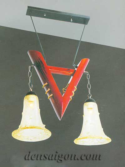 Đèn thả gỗ