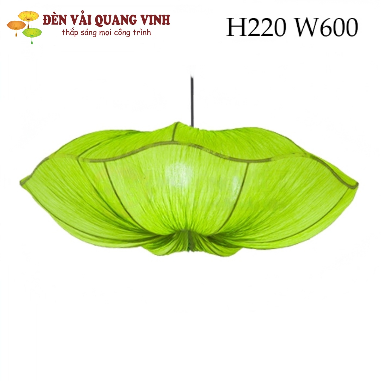 Đèn vải lụa nhăn trang trí sảnh