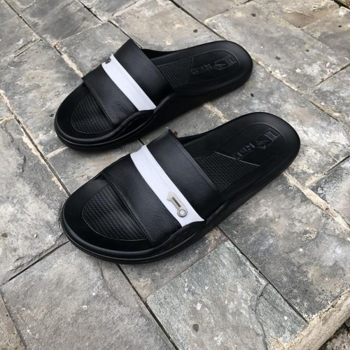 Dép da nam quai ngang da bò thật