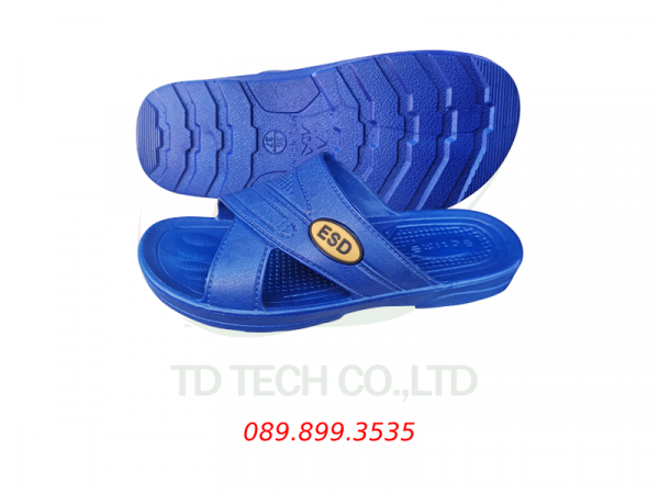 Dép PVC/SPU tem ESD chống tĩnh điện