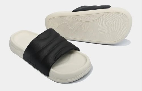 Dép bánh mì Trendy 5 quai nhựa đen
