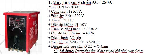 Máy hàn Trung Thắng