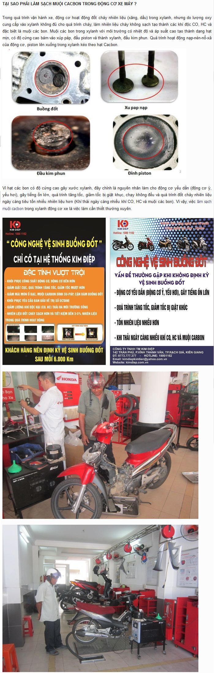 Dịch vụ vệ sinh buồng đốt