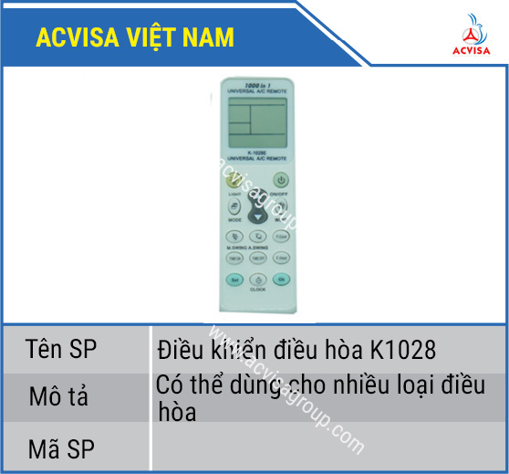 Điều khiển điều hòa dùng cho nhiều loại
