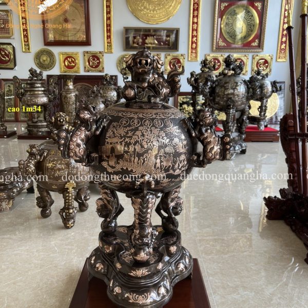Đỉnh cầu 1m2 đồng đỏ phối ni