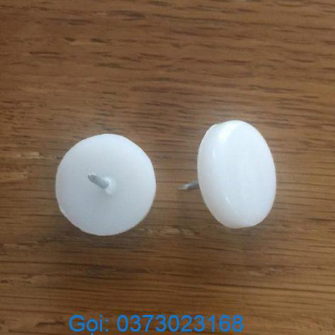 Đinh nhựa trắng đế 18x5mm