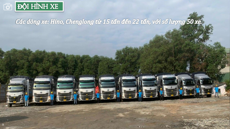 Hình ảnh đội hình xe Quang Tường