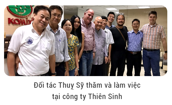 Đối tác Thụy Sĩ thăm và làm việc tại công ty Thiên Sinh