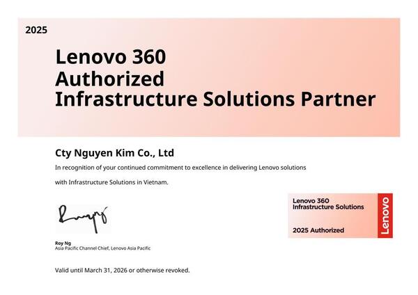 Đối tác uy tín của Lenovo 360 trong lĩnh vực hạ tầng kỹ thuật
