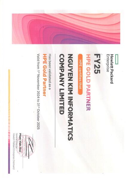 Đối tác vàng của HPE năm tài chính 2025
