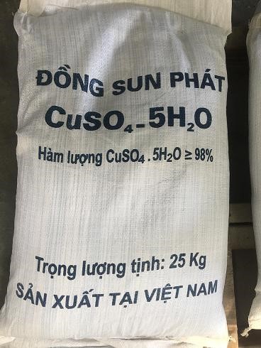 Đồng Sunphat - CUSO4.5H2O dạng hạt nhỏ 98%
