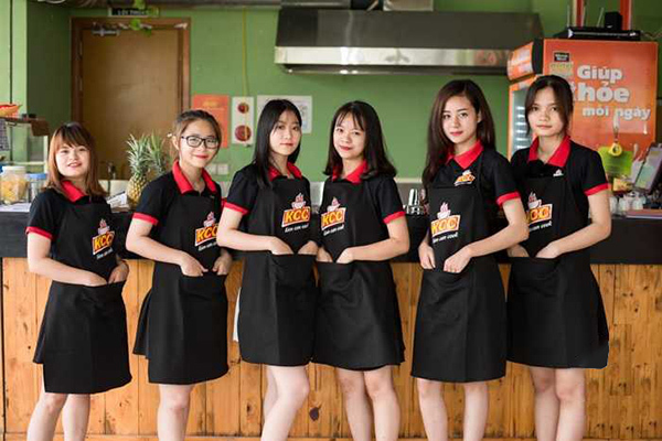 Đồng phục quán trà sữa