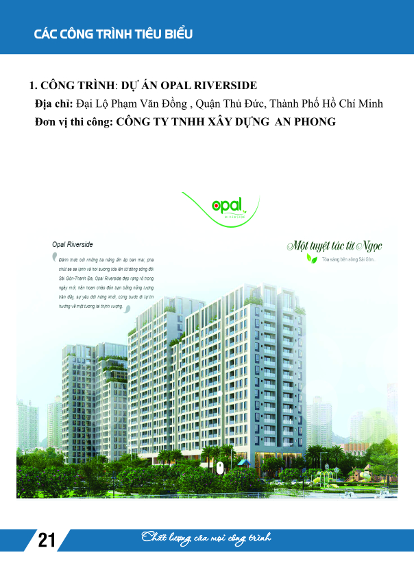Công trình dự án Opal riverside