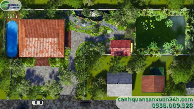 Thiết kế cảnh quan sân vườn khu nghỉ dưỡng