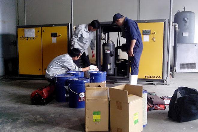 Dự án máy nén khí trục vít