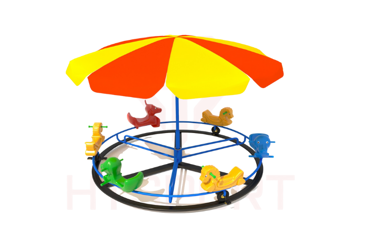 Đu quay 6 giống 3 bàn đạp HT 20348