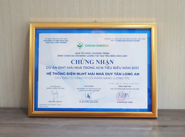 Dự án năng lượng mặt trời tiêu biểu 2021