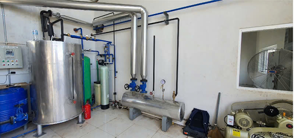 Dự án Grand Star Platinum cung cấp và lắp đặt hệ thống cấp hơi, khí nén cho nhà giặt là tại Cambodia