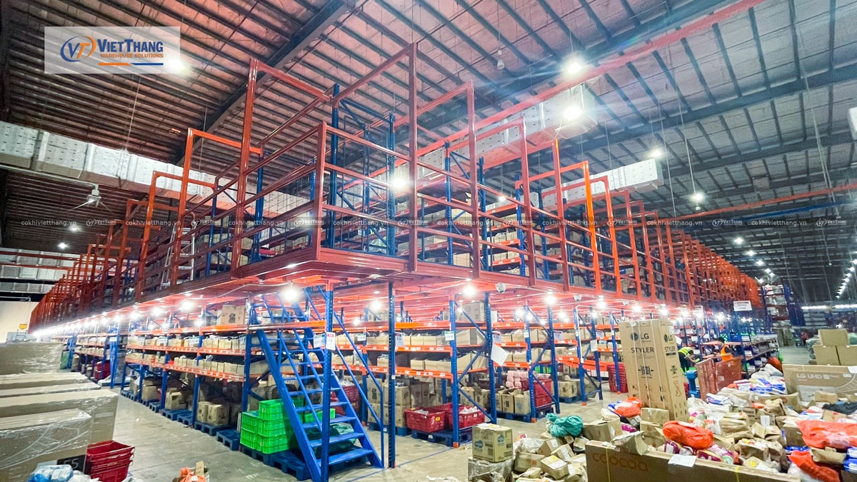Dự án kệ sàn Mezzanine kho hàng Củ Chi