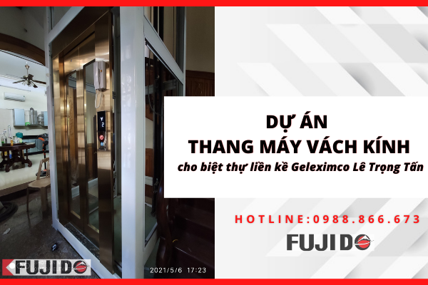 Lắp đặt thang máy vách kích cho dự án biệt thự liền kề