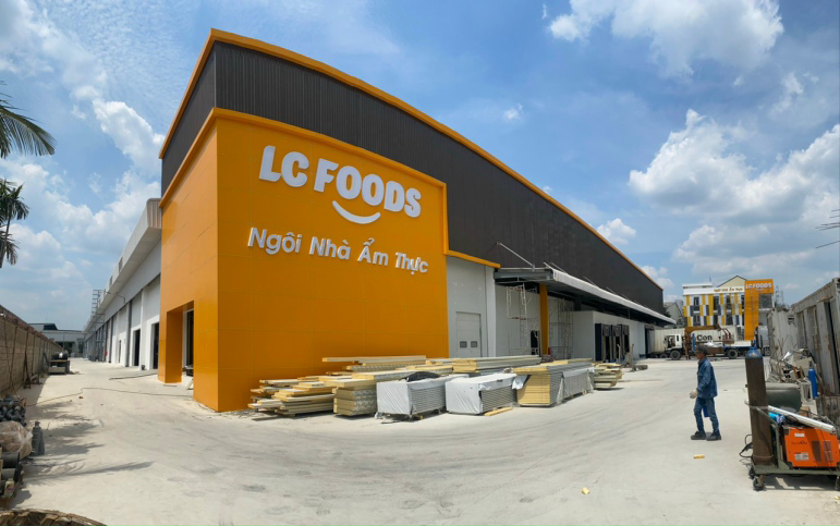 Dự án thi công Alu chữ nổi của công ty LC FOODS