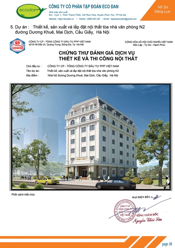 Dự án tòa nhà văn phòng đường Dương Khuê