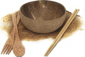 Đũa, nĩa, thìa thủ công từ dừa