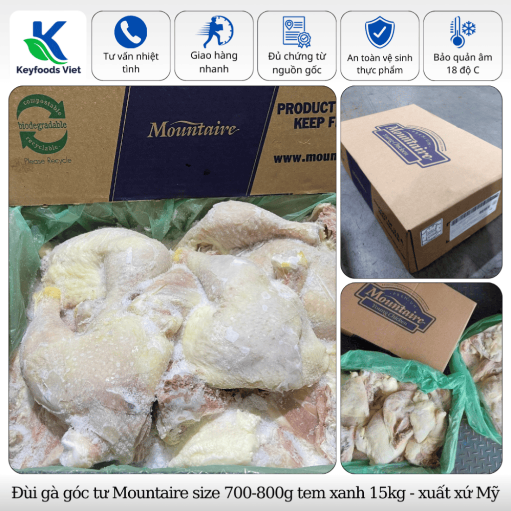 Đùi gà góc tư Mountaire