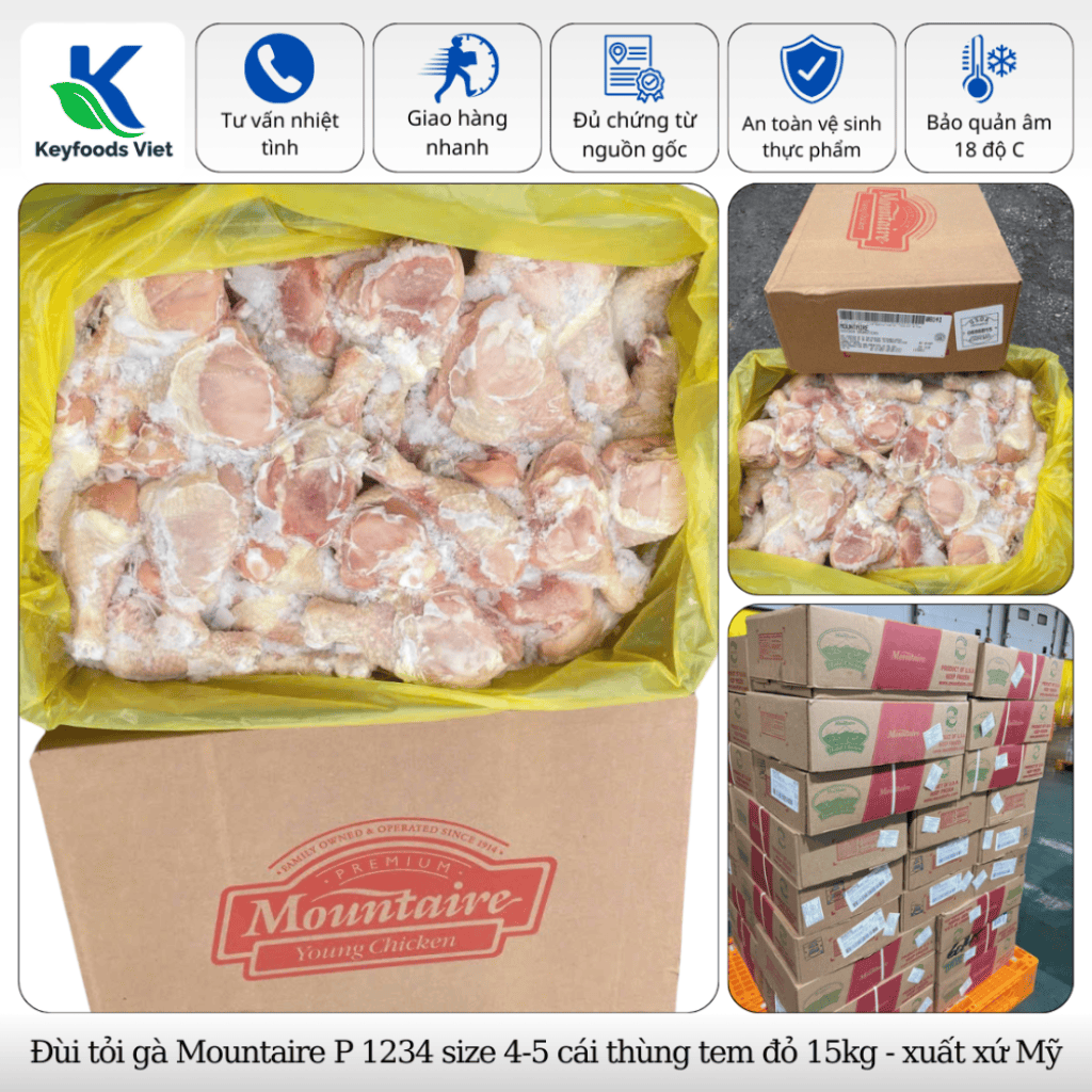 Đùi gà tỏi Mountaire