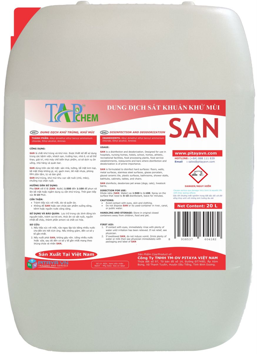 Dung dịch sát khuẩn khử mùi San