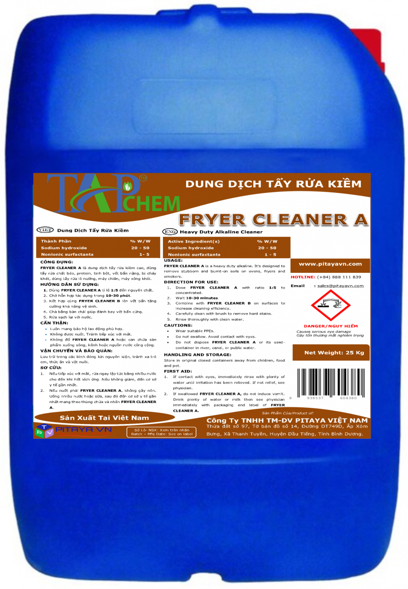 Dung dịch tẩy rửa máy chiên
