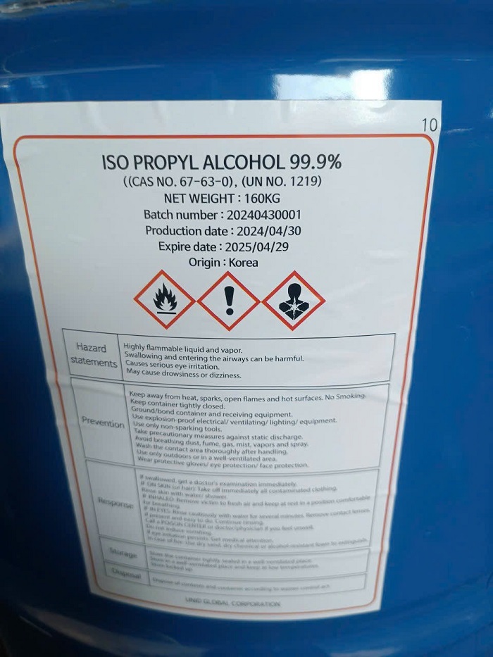 Dung môi Iso Propyl Alcohol IPA