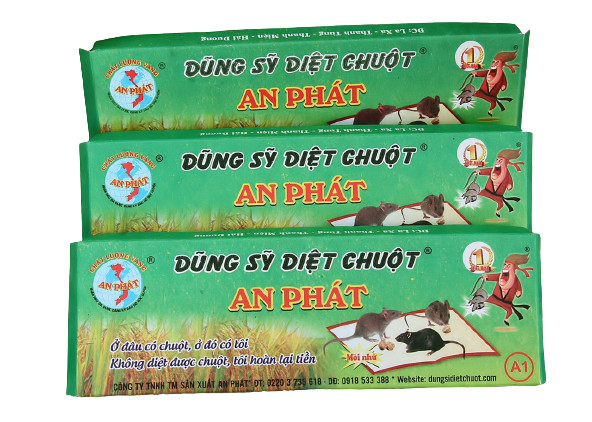 Keo chuột hộp giấy xanh – nâu