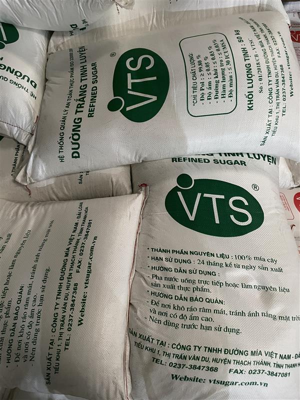 Đường trắng tinh luyện Việt Đài bao 50kg