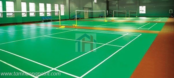 Dịch vụ sơn sân cầu lông