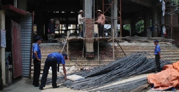 Dịch vụ bảo vệ công trường