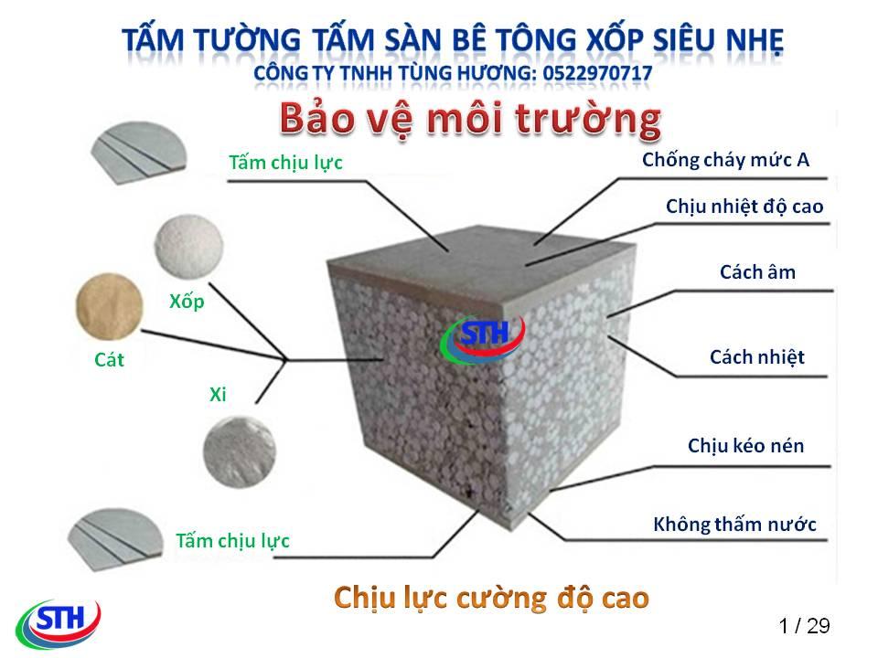 Bê tông xốp Tùng Hương