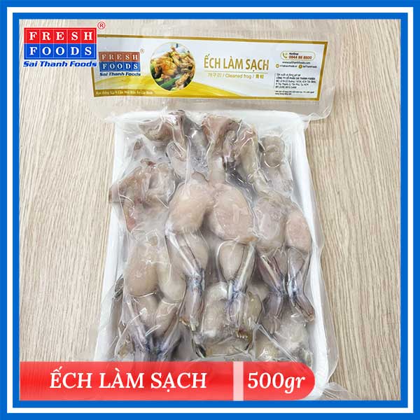 Ếch làm sạch khay 500g