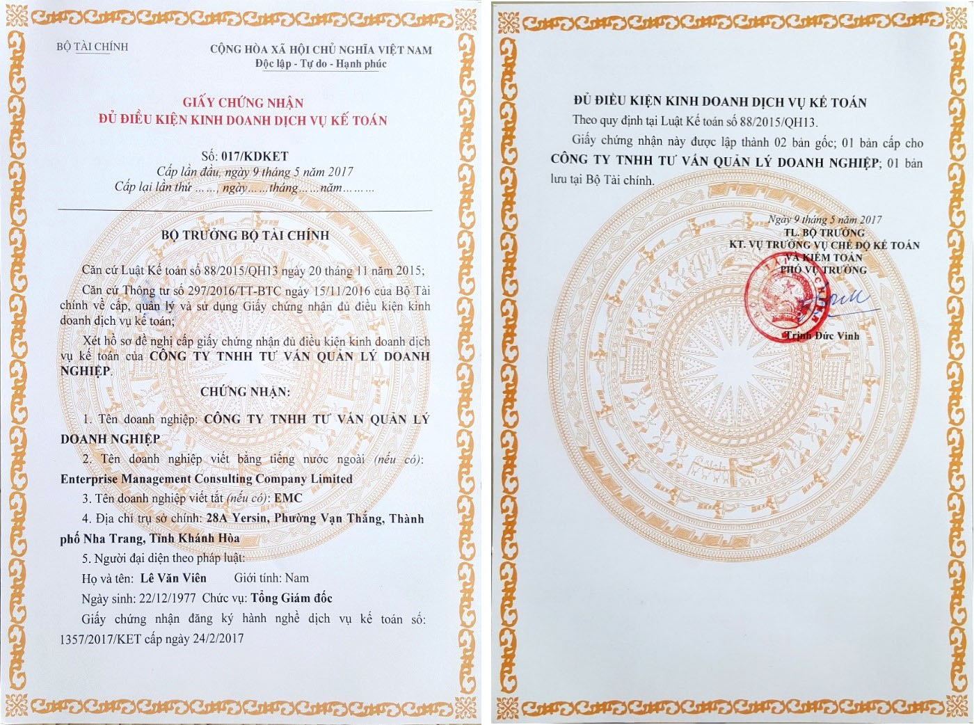 Chứng nhận tuân thủ