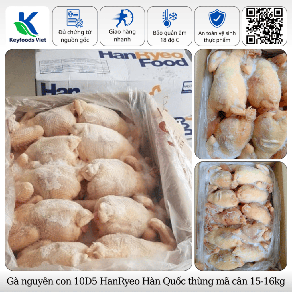 Gà nguyên con 10D5 HanRyeo